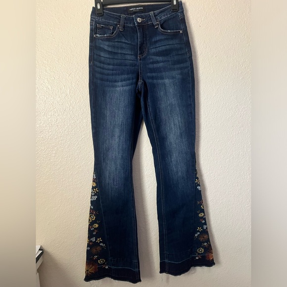 Flared floral Jeans - Picture 1 of 3